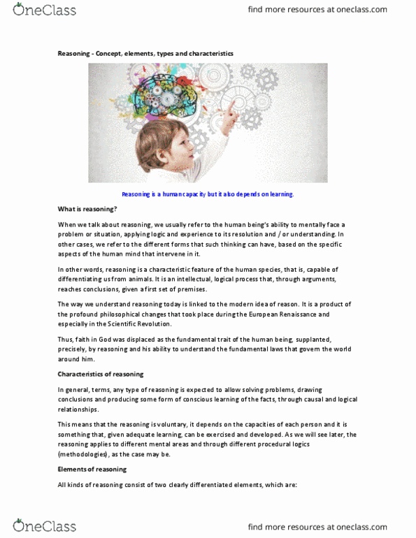 PHI 1710 Chapter Notes - Chapter 1: Logical Reasoning, Scientific Revolution, Inductive Reasoning thumbnail