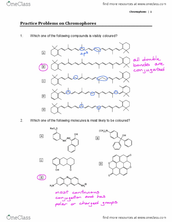 Chemistry 2223B Lecture Notes - Cud, Chlorophyll, Silica Gel thumbnail