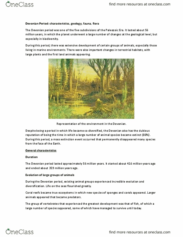 HSEA 010 Lecture 3: Devonian Period: characteristics, geology, fauna, flora thumbnail