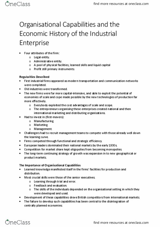 INTBUS 6 Lecture Notes - Lecture 29: Legal Personality, Oligopoly, Vertical Integration thumbnail