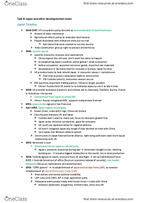 BIOL 040 Lecture Notes - Lecture 15: Industrial Development Bureau, Autocracy, Modernization Theory thumbnail