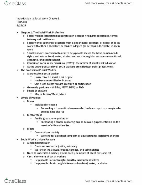 HDFS 318 Lecture Notes - Lecture 3: Eye Movement Desensitization And Reprocessing, Evidence-Based Practice thumbnail