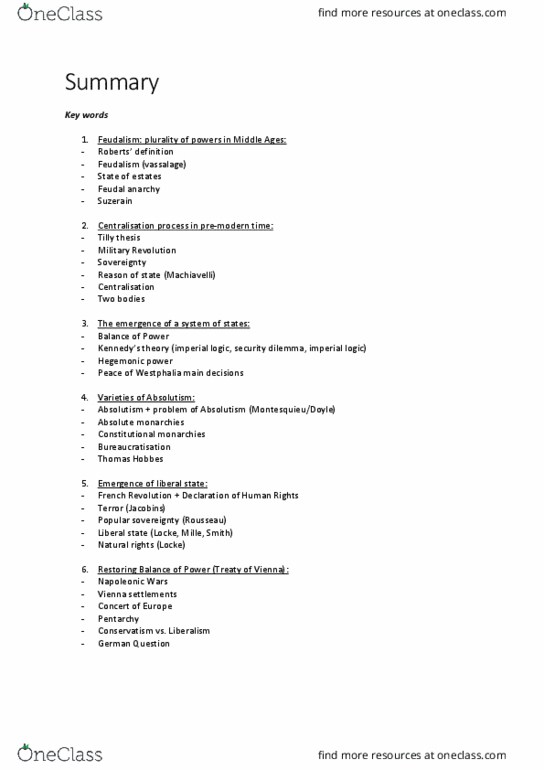 PSY 034 Lecture Notes - Lecture 21: Pentarchy, Suzerainty, German Question thumbnail