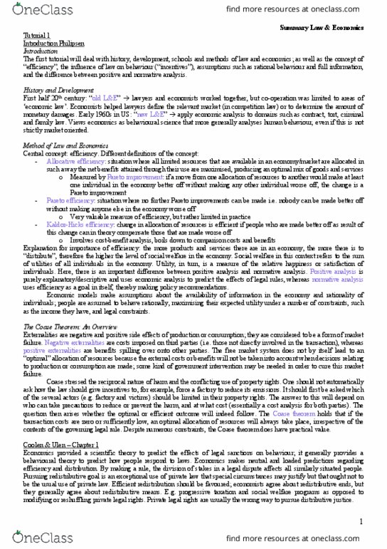 PSY 034 Lecture Notes - Lecture 19: Predatory Pricing, Comparative Negligence, Information Economics thumbnail