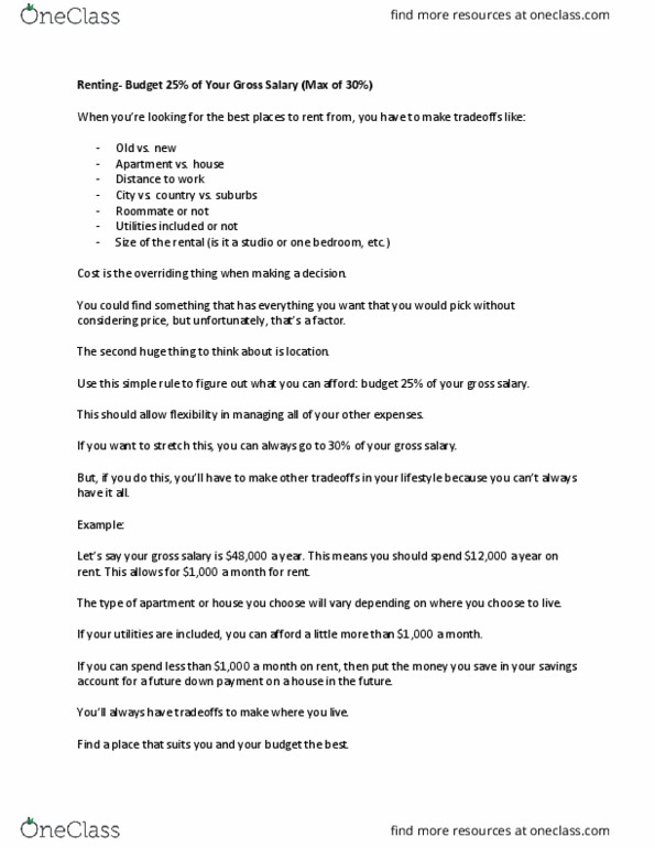 FIN 101 Lecture Notes - Lecture 11: Savings Account thumbnail