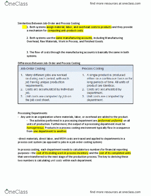 ACC 202 Chapter Notes - Chapter 4: Finished Good, Financial Statement, Weighted Arithmetic Mean thumbnail