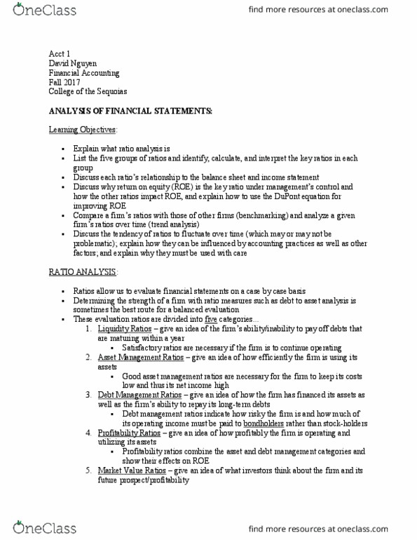 ACCT 001 Lecture Notes - Lecture 31: Financial Statement, Income Statement, Accounts Payable thumbnail