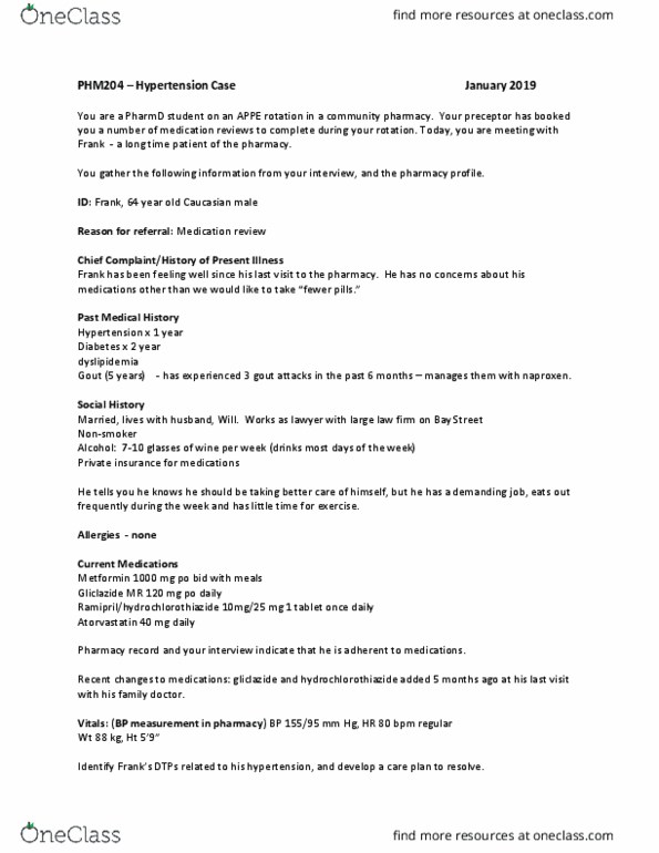 BIOL 4030 Lecture Notes - Lecture 29: Metformin, Hydrochlorothiazide, Atorvastatin thumbnail