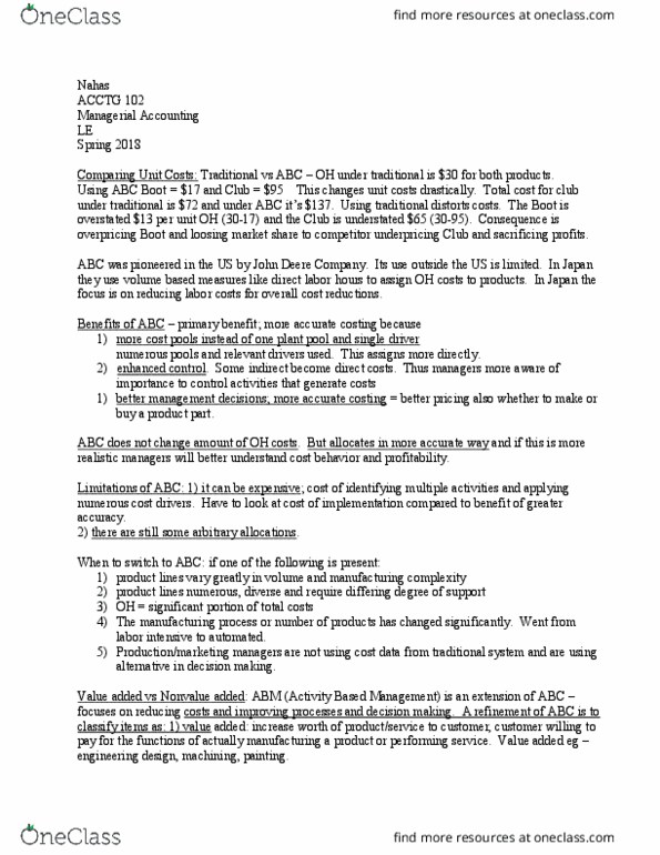 ACCTG 102 Lecture Notes - Lecture 9: Flowchart thumbnail