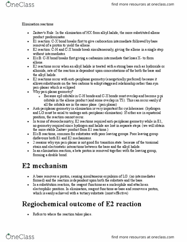 CHEM 221 Lecture : Elimination reactions thumbnail