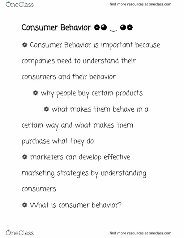 BUS2 134A Lecture 1: Consumer Behavior thumbnail