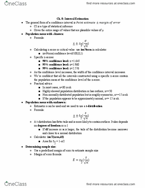 ACMS10145 Lecture Notes - Lecture 10: Minimax, Point Estimation, Statistical Inference thumbnail