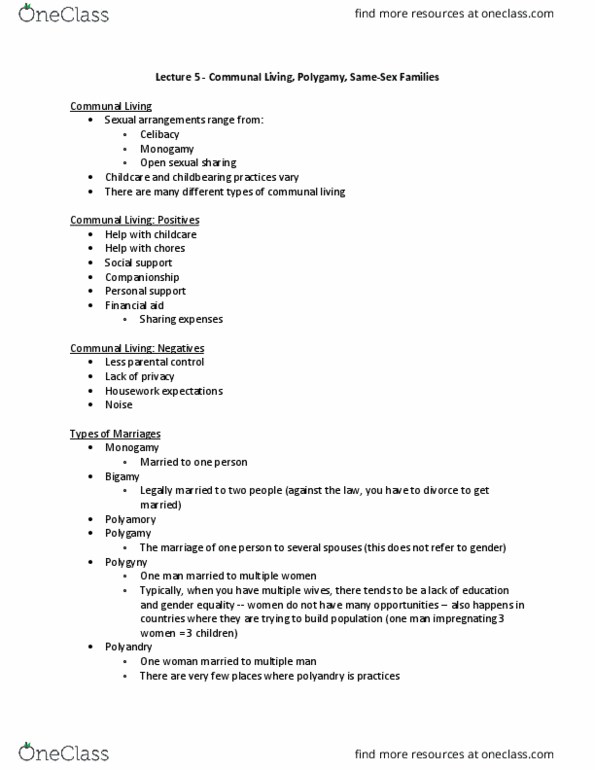 Sociology 2235 Lecture Notes - Lecture 5: 3 Women, Pflag, Jamie Madrox thumbnail