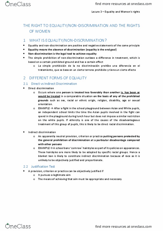 DANCEST 805 Lecture Notes - Lecture 19: Equal Protection Clause, Reasonable Accommodation, De Jure thumbnail
