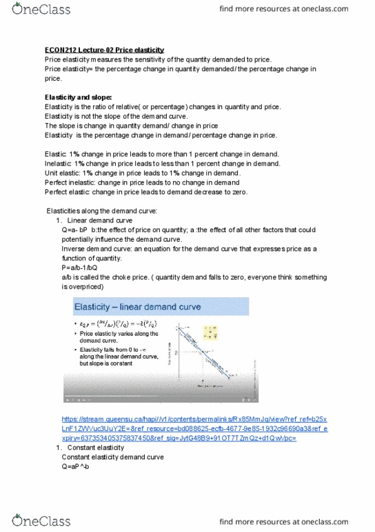 ECON 212 Lecture Notes - Lecture 2: Normal Good, Demand Curve thumbnail