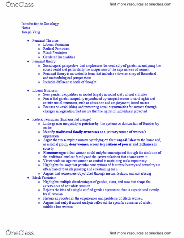 SOC-1 Lecture Notes - Lecture 9: Anita Hill, Escalator, Job Performance thumbnail