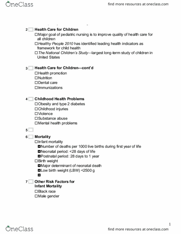 NUR 349 Lecture Notes - Lecture 4: Nursing Process, Therapeutic Relationship, Healthy People Program thumbnail