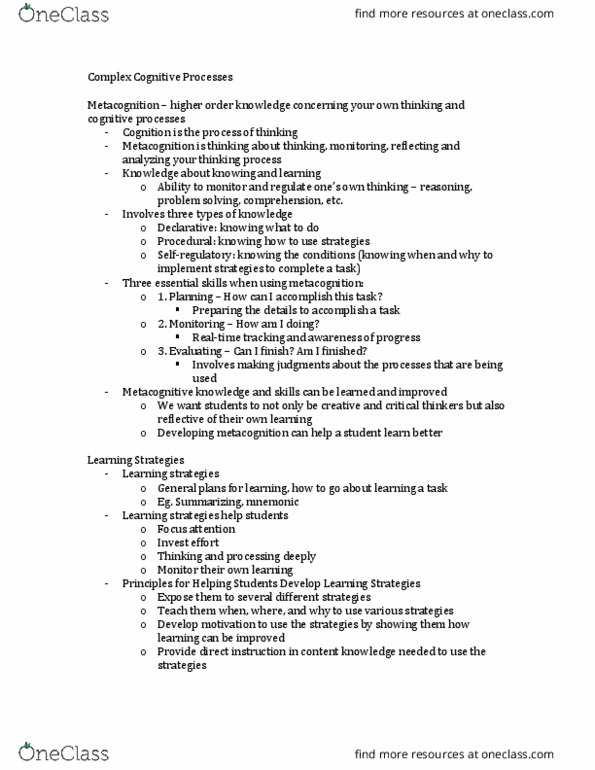 Psychology 2660A/B Lecture Notes - Lecture 5: Motivation, Confirmation Bias, Brainstorming thumbnail