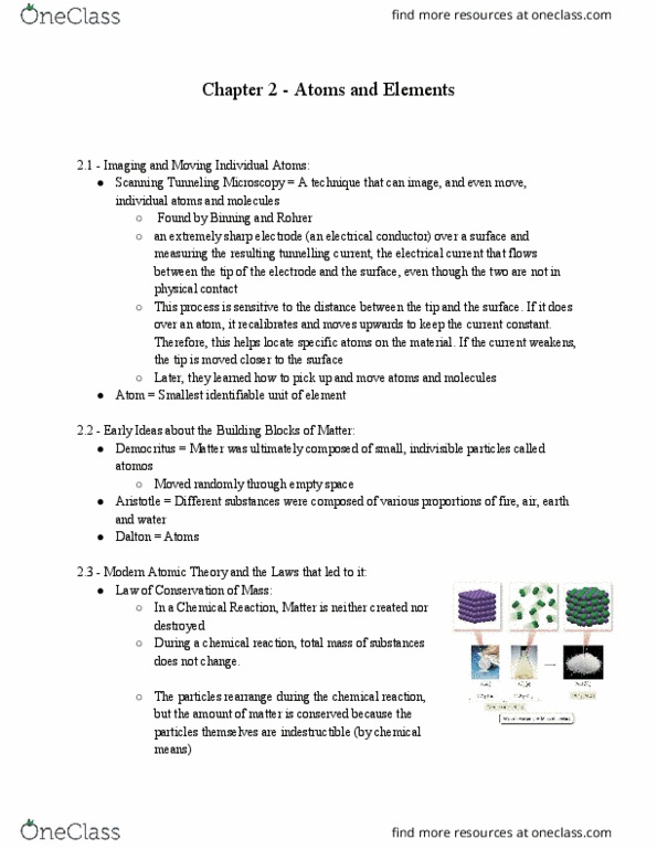 SOC 103 Lecture Notes - Bromine, Cathode Ray Tube, Robert Andrews Millikan thumbnail