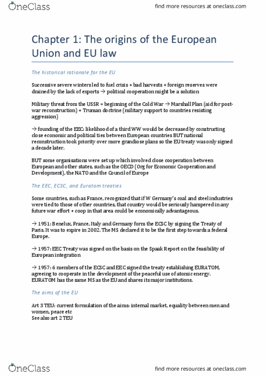 DANCEST 805 Lecture Notes - Lecture 25: Euratom Treaty, Spaak Report, 1973 Oil Crisis thumbnail