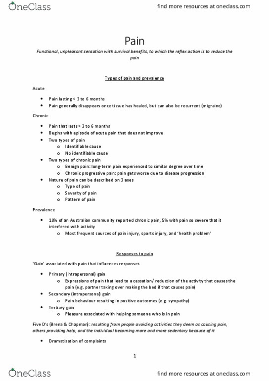 ACCTG 1 Lecture Notes - Lecture 25: Migraine, Substance P, Nociceptor thumbnail