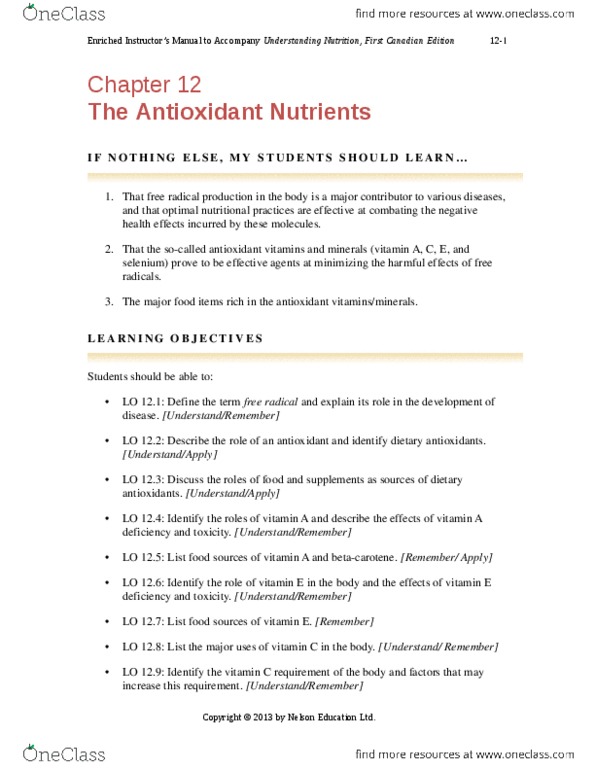 KINE 4020 Chapter Notes - Chapter 12: Retina, Natural Health Product, Micronutrient thumbnail