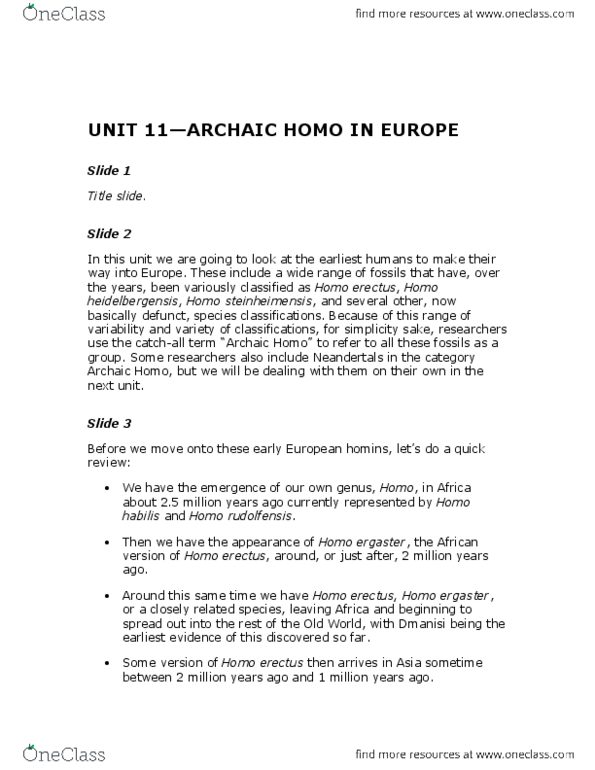 ARCH 131 Lecture : 11_1 Archaic Homo in Europe_lecture script.pdf thumbnail