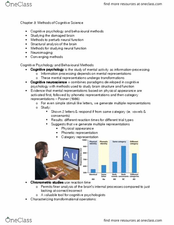 PS267 Lecture Notes - Lecture 4: Cognitive Neuroscience, Structural Analysis, Cognitive Psychology thumbnail