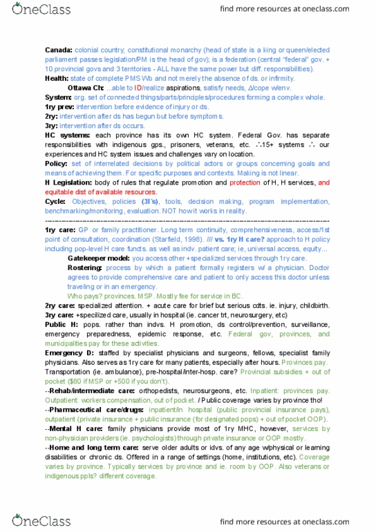 HSCI 305 Lecture Notes - Lecture 1: Prescription Drug, Qwerty, Neurosurgery thumbnail