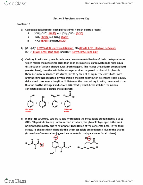 CHEM 222 Lecture Notes - Lecture 1: Hydrogen Anion, Lone Pair, Conjugate Acid thumbnail