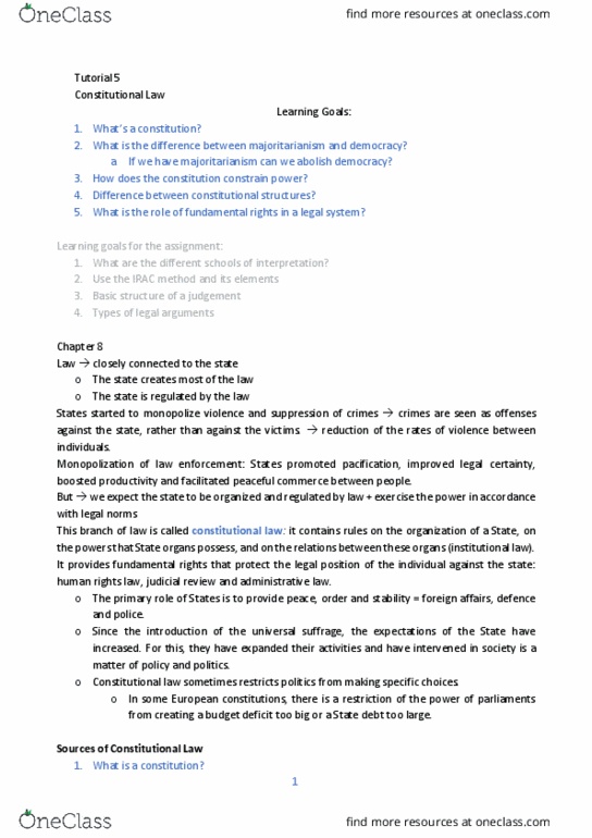 DANCEST 805 Lecture Notes - Lecture 27: Majoritarianism, Legal Certainty, National Instruments thumbnail