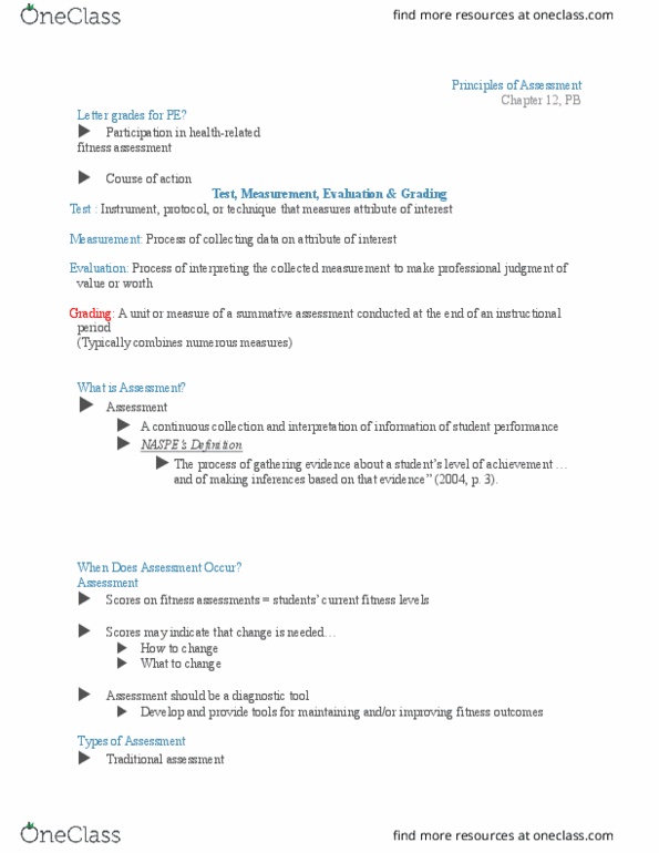 CHAD 149 Lecture Notes - Lecture 6: Summative Assessment, Alternative Assessment, Authentic Assessment thumbnail