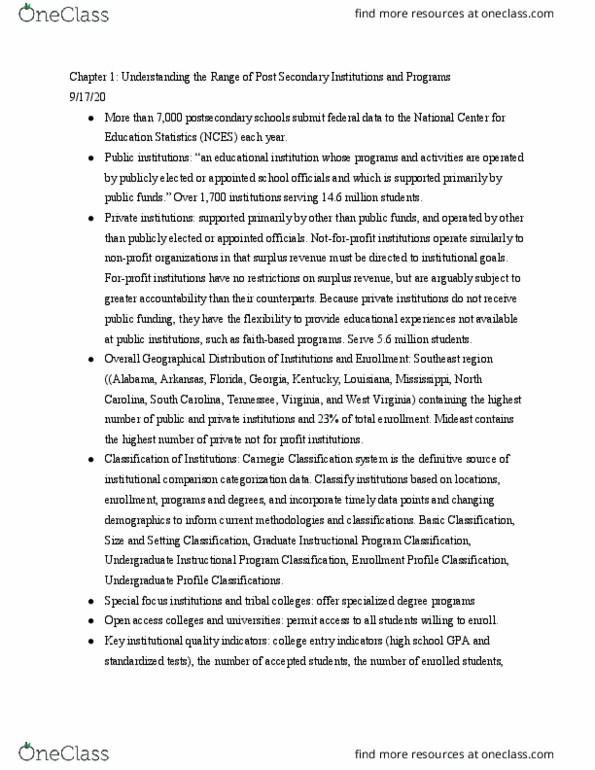 ENGW 3315 Lecture Notes - Lecture 8: Distance Education, Carnegie Classification Of Institutions Of Higher Education thumbnail