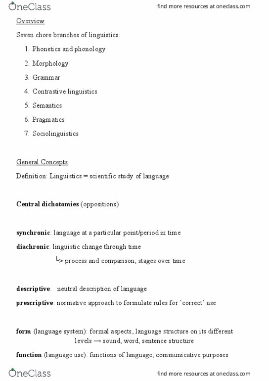A S L 3 Lecture Notes - Lecture 11: Universal Grammar, Contrastive Linguistics, Communicative Competence thumbnail