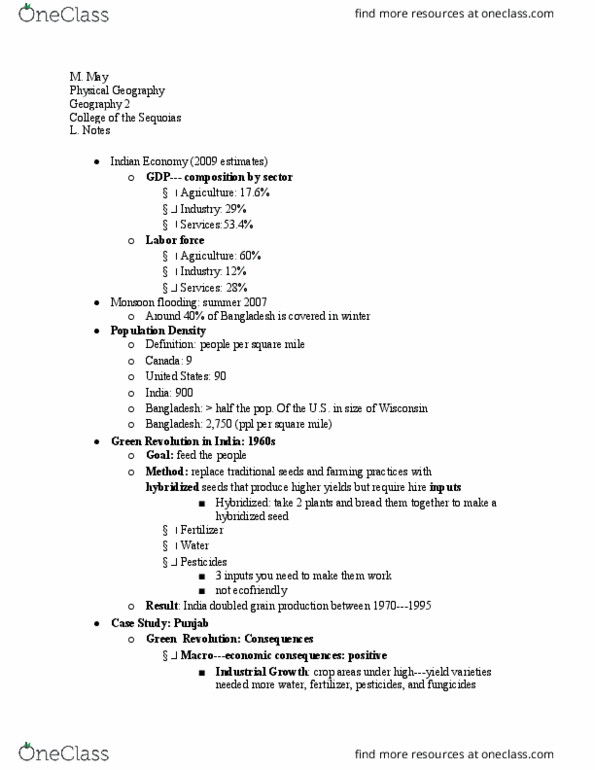 GEOG 002 Lecture Notes - Lecture 14: Soil Salinity, Water Pollution, Female Education thumbnail