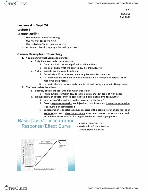 BISC 313 Lecture Notes - Lecture 4: Queen'S Privy Council For Canada, Histopathology, Regression Analysis thumbnail