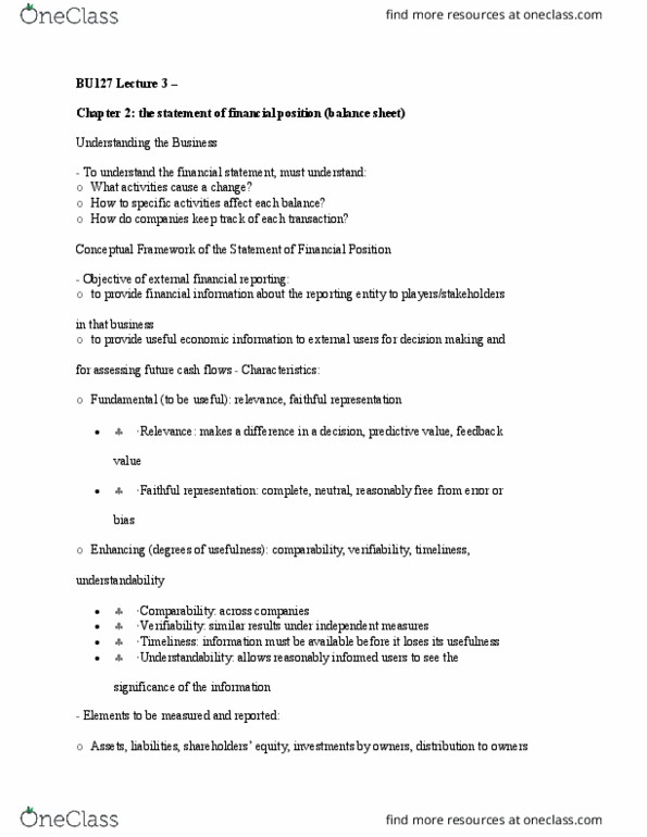 BU127 Lecture Notes - Lecture 3: Faithful Representation, Repeated Measures Design, Financial Statement thumbnail