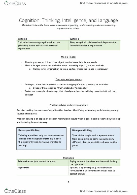 MARKET 1 Lecture Notes - Lecture 19: Confirmation Bias, Oneword, Visual Cortex thumbnail