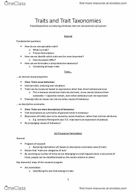 ACCTG 1 Lecture Notes - Natural Language, Hexaco Model Of Personality Structure, Psychoticism thumbnail