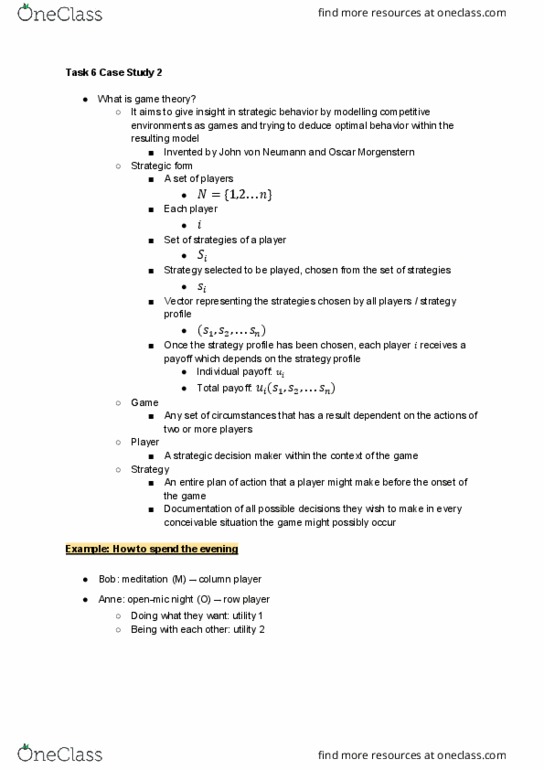 CO SCI 136 Lecture Notes - Lecture 21: Game Theory, Order Of Merit, Vickrey Auction thumbnail