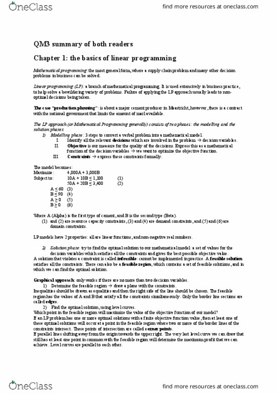 PHYSICS 102 Lecture Notes - Lecture 25: Mathematical Optimization, Feasible Region, Level Set thumbnail