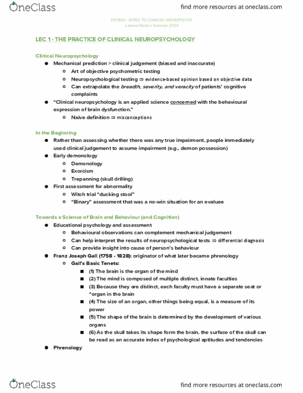 PSYC31H3 Lecture : __PSYC31 Lecture Notes__ thumbnail