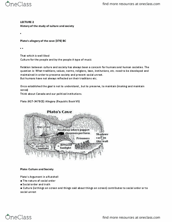 KS100 Lecture Notes - Lecture 3: Social Order, Class Conflict, Dialectic thumbnail