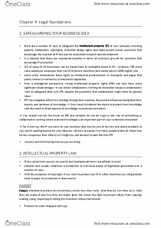 CAOT 31 Lecture Notes - Lecture 31: Intellectual Property, Industrial Design Right, Glossary Of Riemannian And Metric Geometry thumbnail