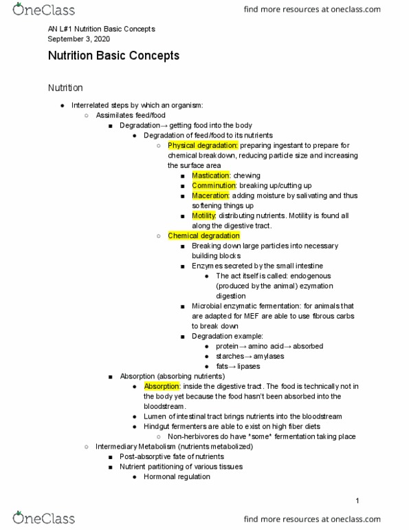 11:067:330 Lecture Notes - Lecture 1: Lecithin, Starch, Lignin thumbnail