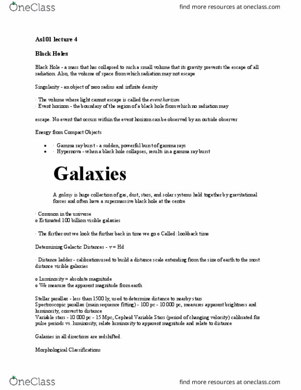 AS101 Lecture Notes - Lecture 4: Gamma-Ray Burst, Event Horizon, Apparent Magnitude thumbnail