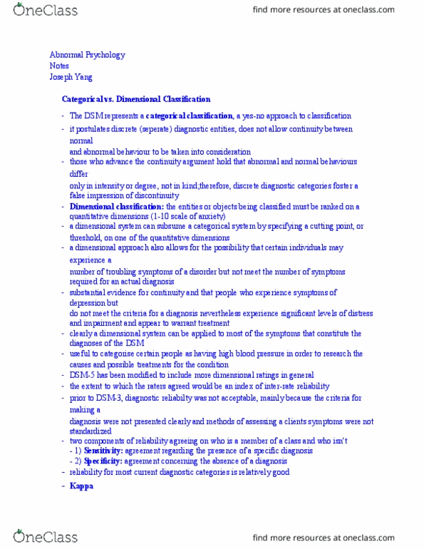 PSY-35 Lecture Notes - Lecture 28: Generalized Anxiety Disorder, Dsm-5, Posttraumatic Stress Disorder thumbnail