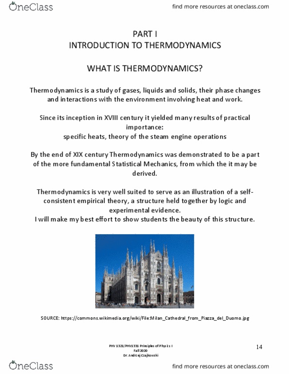 PHY 1331 Lecture Notes - Thermodynamics, Bimetal, Barometer thumbnail