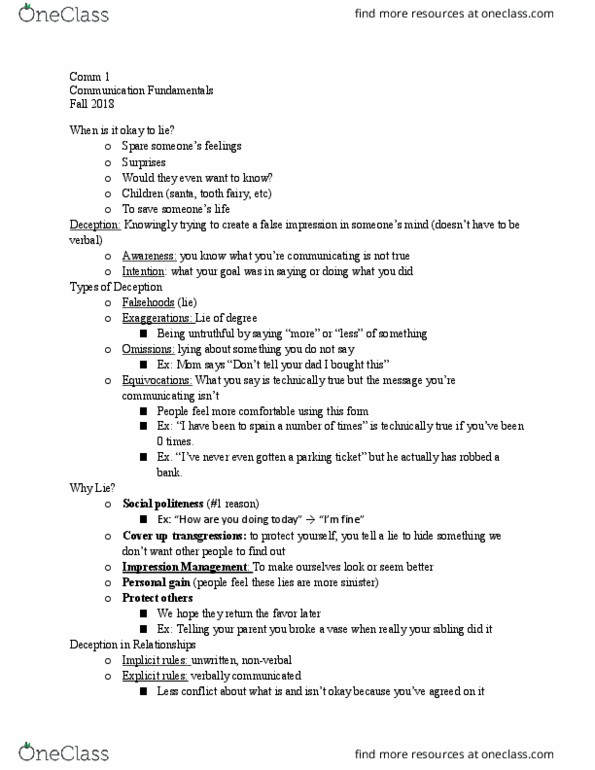 COMM 1 Lecture Notes - Lecture 19: Tooth Fairy, Cognitive Load, Stew thumbnail