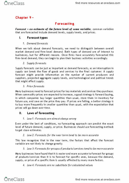 ECON 1 Lecture Notes - Lecture 12: Weighted Arithmetic Mean, Randomness, Time Series thumbnail